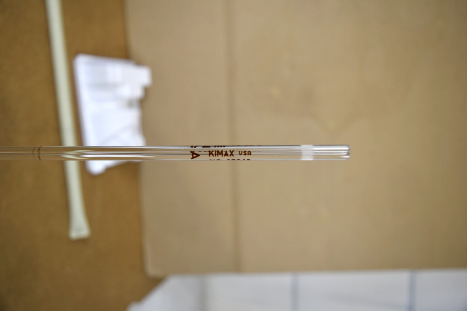Vintage Kimax Van Slyke-Neill Blood Gas Pipet Class A 0.5mL 5/10mL No. 37048