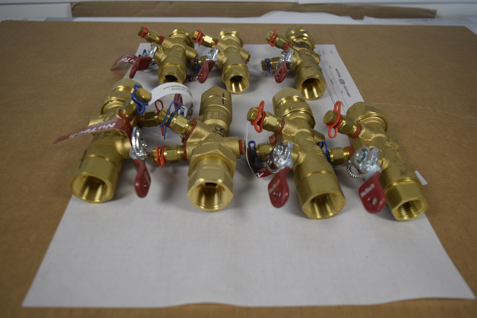 NuTech MB1e-1B-075F 3/4" FNPT Manual Balancing Valve Union P/T Ports 600 WOG NOS