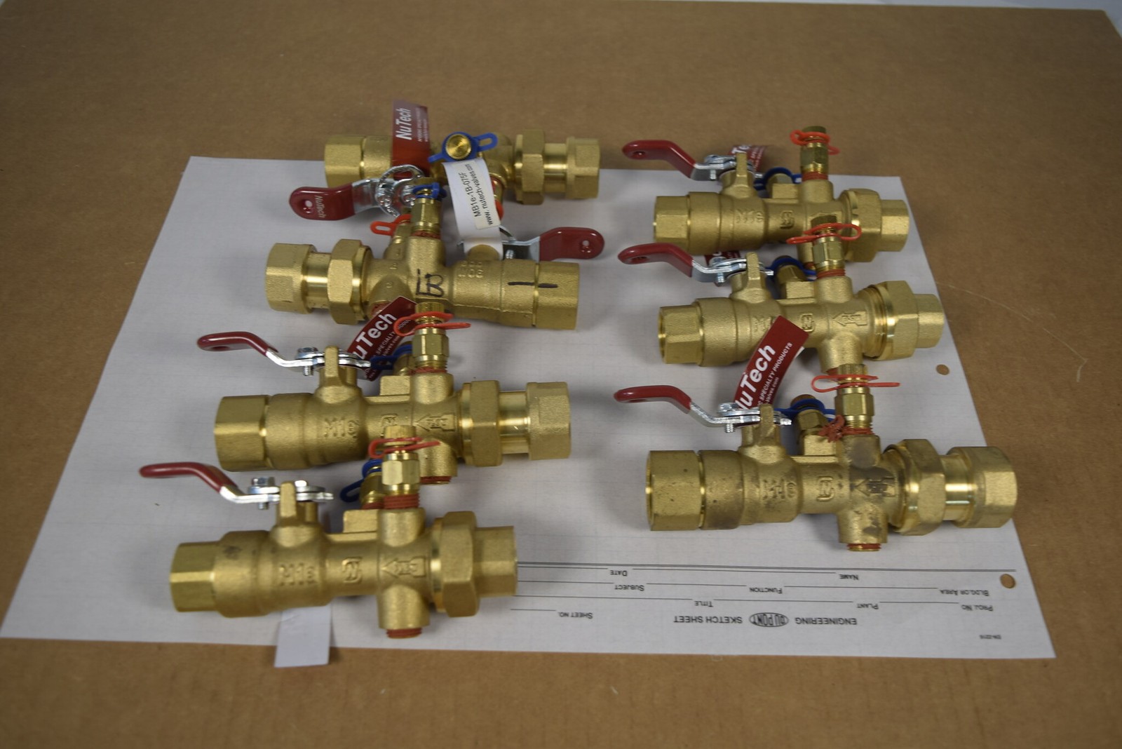 NuTech MB1e-1B-075F 3/4" FNPT Manual Balancing Valve Union P/T Ports 600 WOG NOS