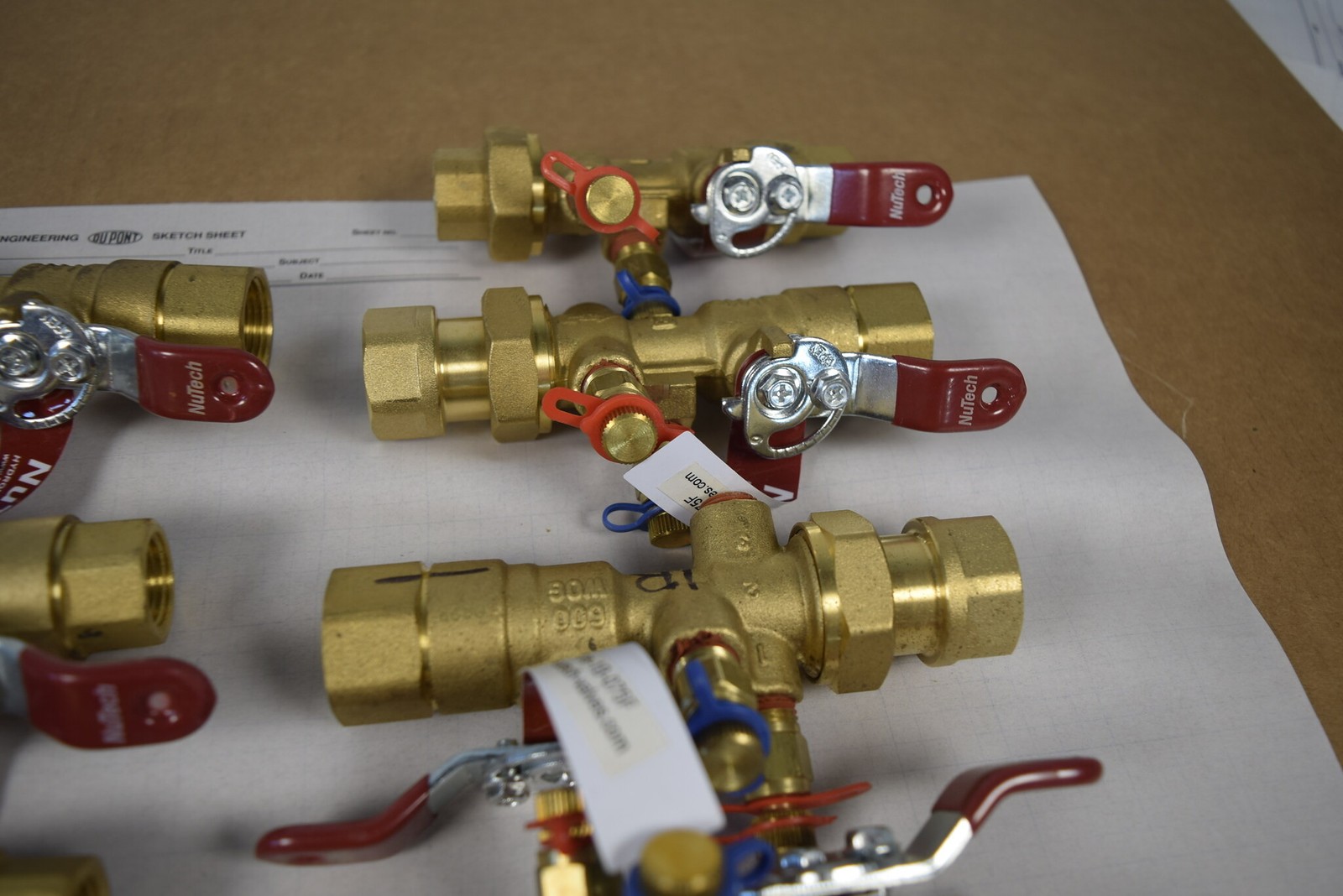 NuTech MB1e-1B-075F 3/4" FNPT Manual Balancing Valve Union P/T Ports 600 WOG NOS