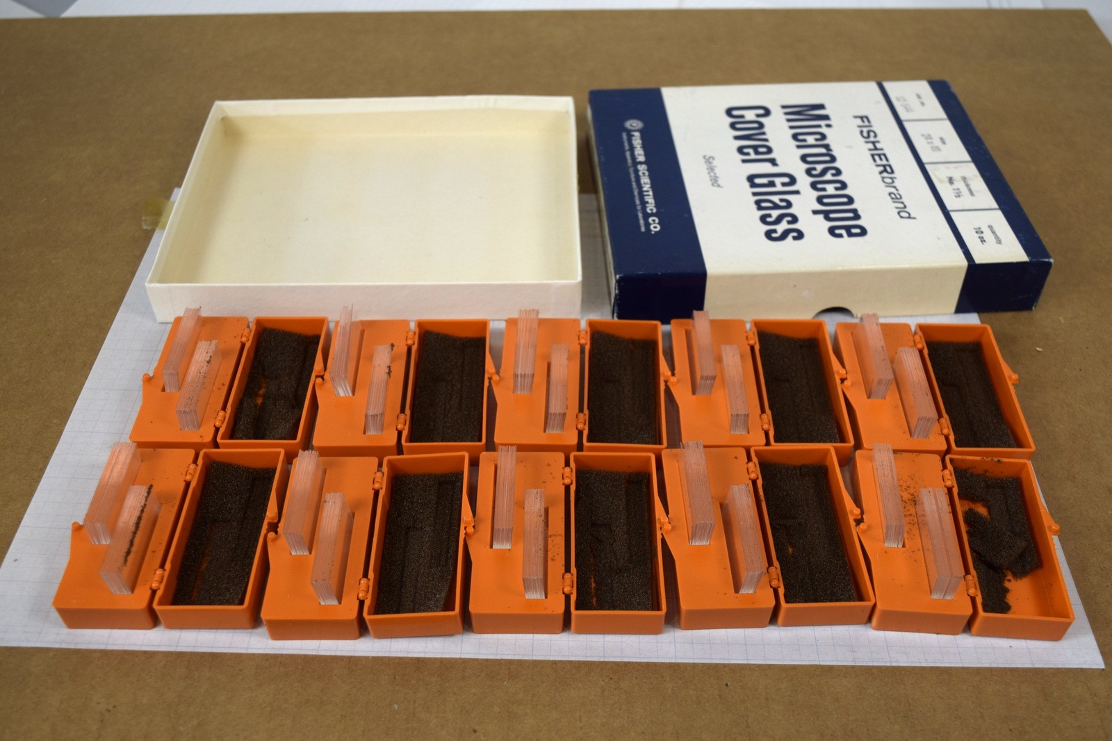 Vintage Corning Cover Glass 24x40mm No. 1-1/2 Fisher 12-544 10 oz Carton NOS