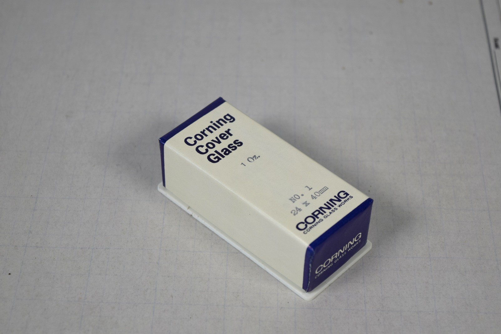 Vintage Corning 2935 Cover Glass 24x40mm No. 1 - 10 oz Carton, Glass Works