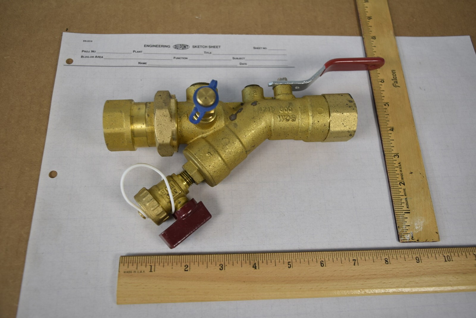 NuTech SV 1" FNPT Combination Strainer Ball Valve Union Y-Strainer 600 WOG NOS