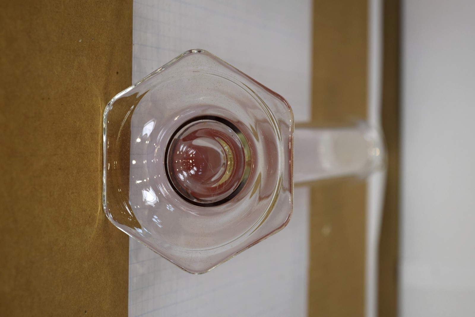 Vintage Corning Pyrex 3046 Graduated Cylinder 250mL Lifetime Red Pour Spout NIB
