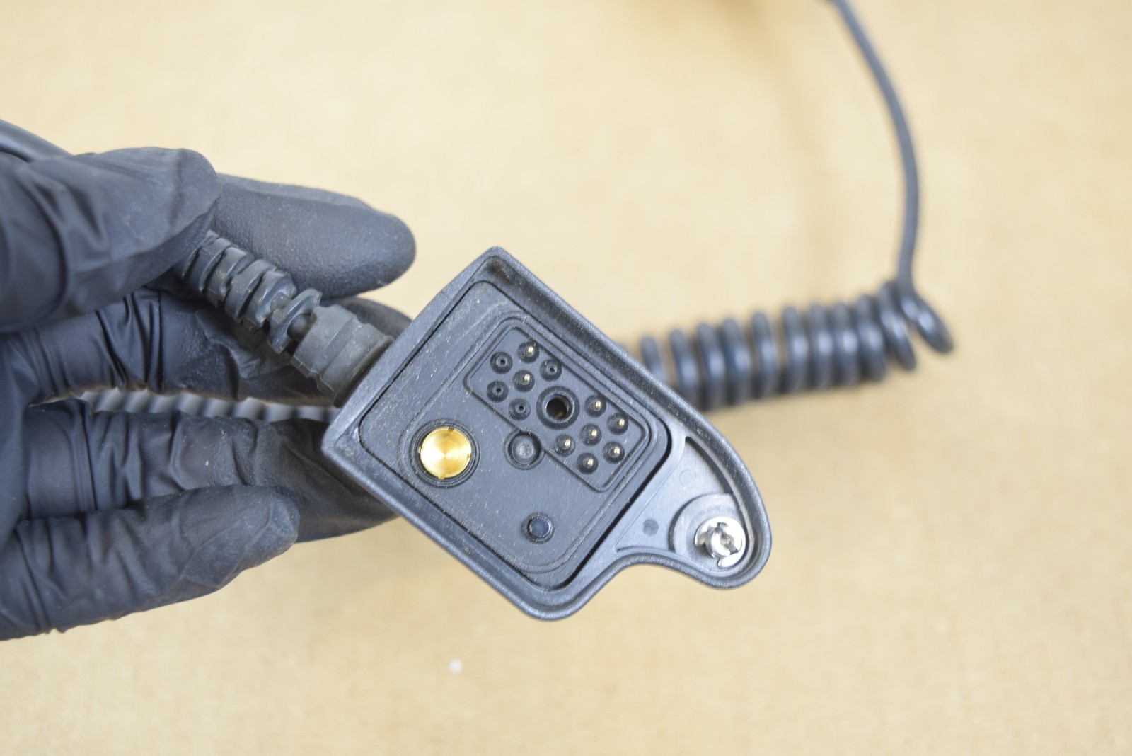 M/A-COM Harris KRY101 Remote Speaker Mic for P7200 Radio - PTT Tested