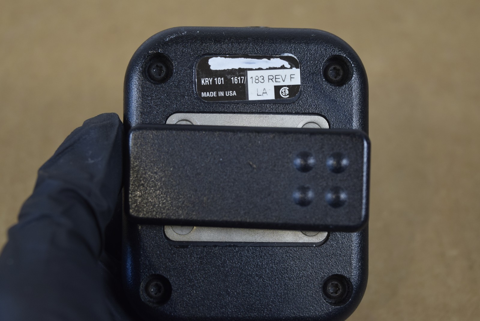 M/A-COM Harris KRY101 Remote Speaker Mic for P7200 Radio - PTT Tested