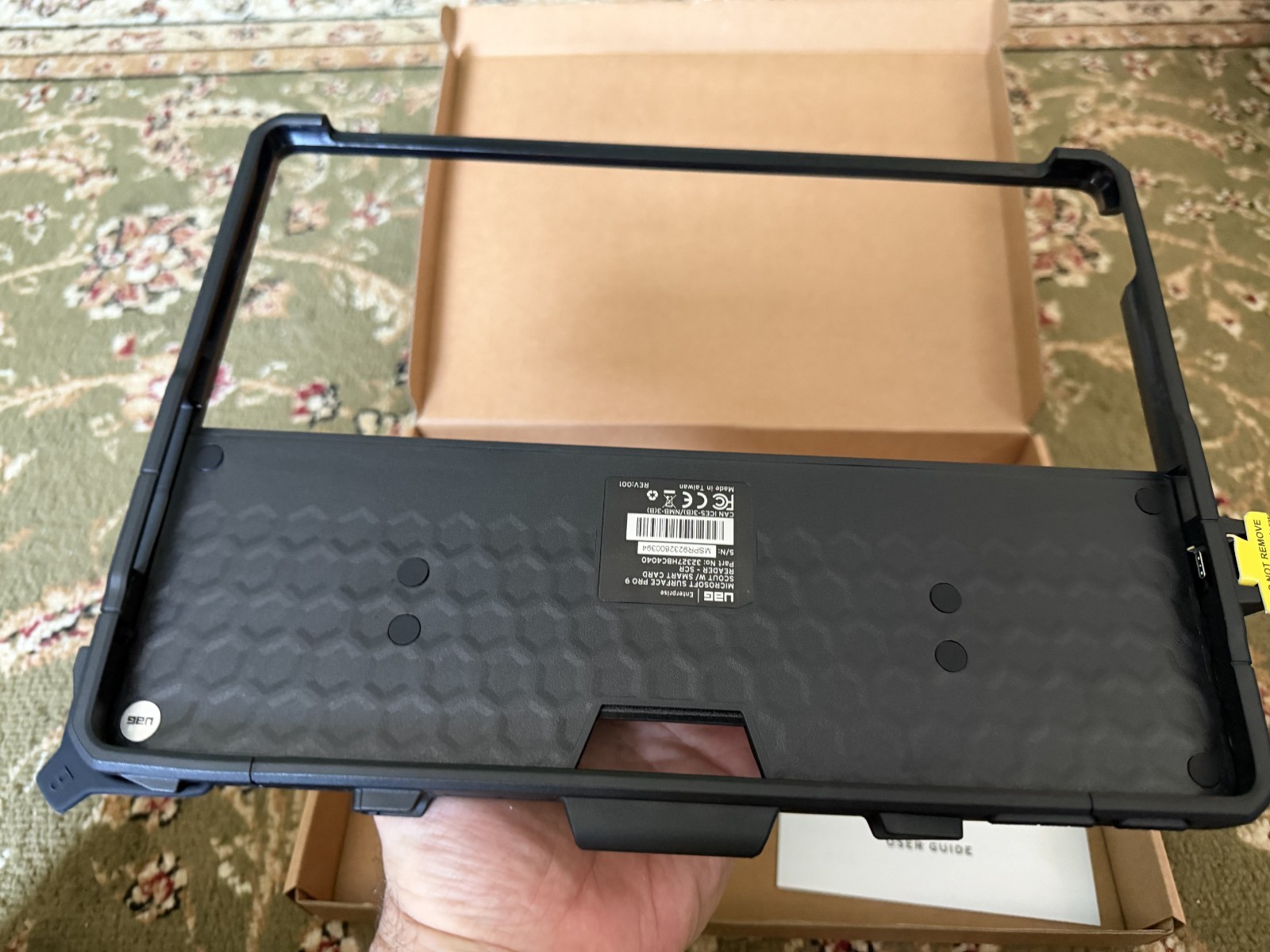 UAG Scout Rugged Case Microsoft Surface Pro 11/10/9 Smart Card CAC Reader Black