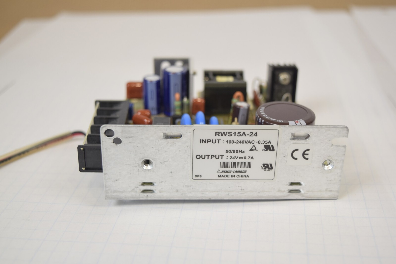 Agilent G1379A Degasser Power Supply RWS15A-24 w Power Switch - Tested Working