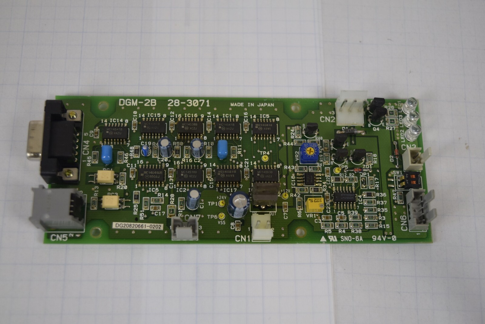 Agilent G1379A Micro Degasser Main Board DGM-2B 28-3071 ERC - As-Is / For Parts