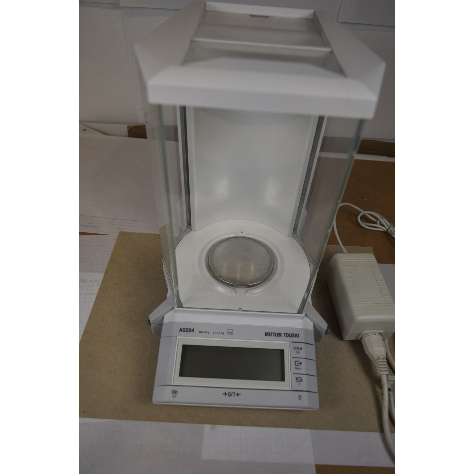 Mettler Toledo AG204 Analytical Balance 210g x 0.1mg FACT Internal Cal + OEM PSU