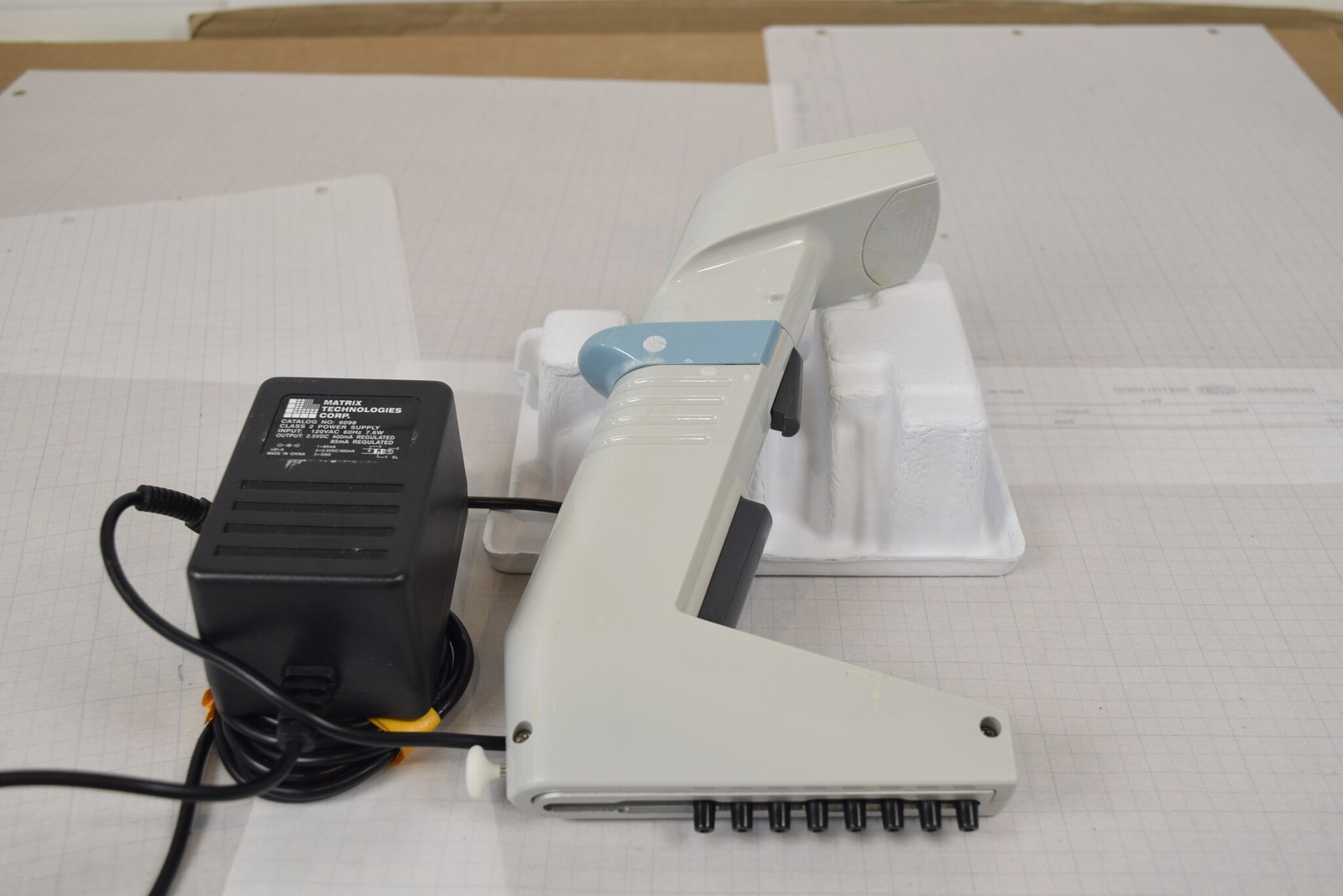 Matrix Impact2 8-Channel 250uL Adjustable Spacing Electronic Pipette + Charger