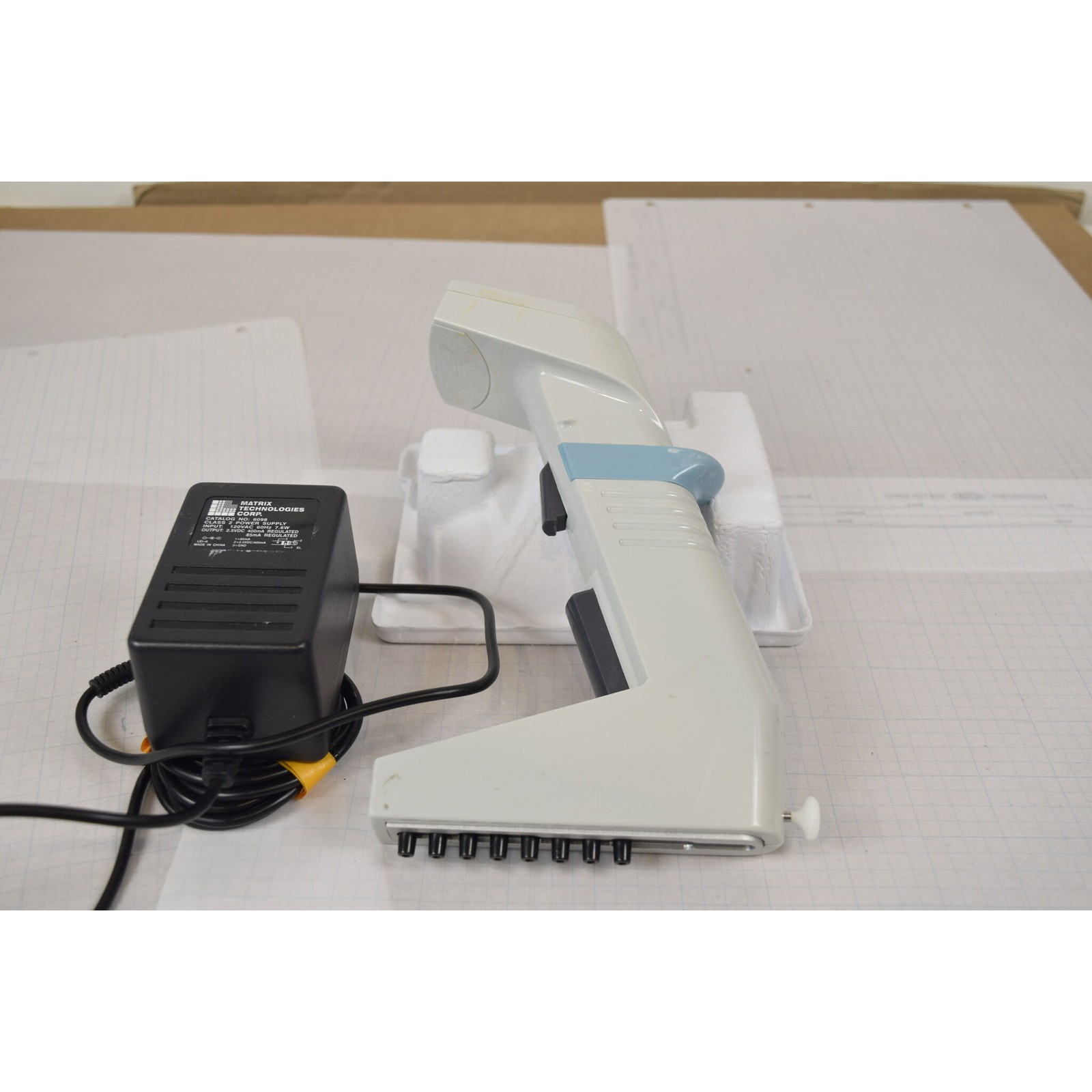 Matrix Impact2 8-Channel 250uL Adjustable Spacing Electronic Pipette + Charger