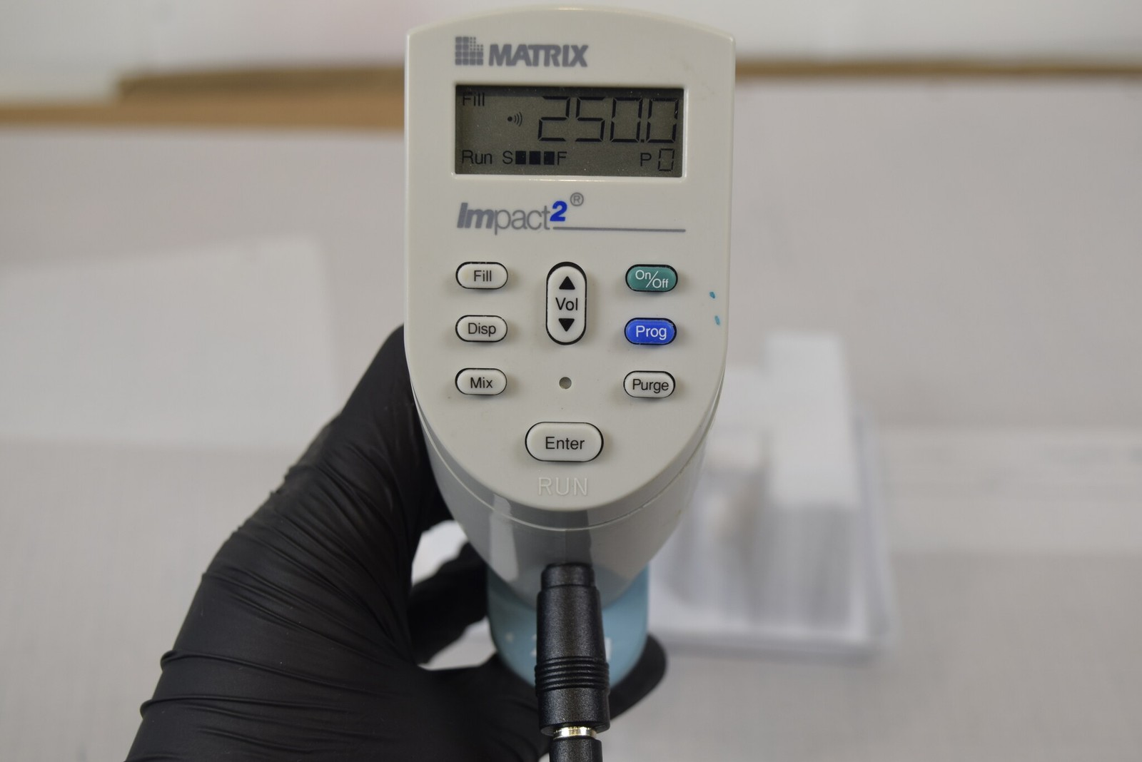 Matrix Impact2 8-Channel 250uL Adjustable Spacing Electronic Pipette + Charger