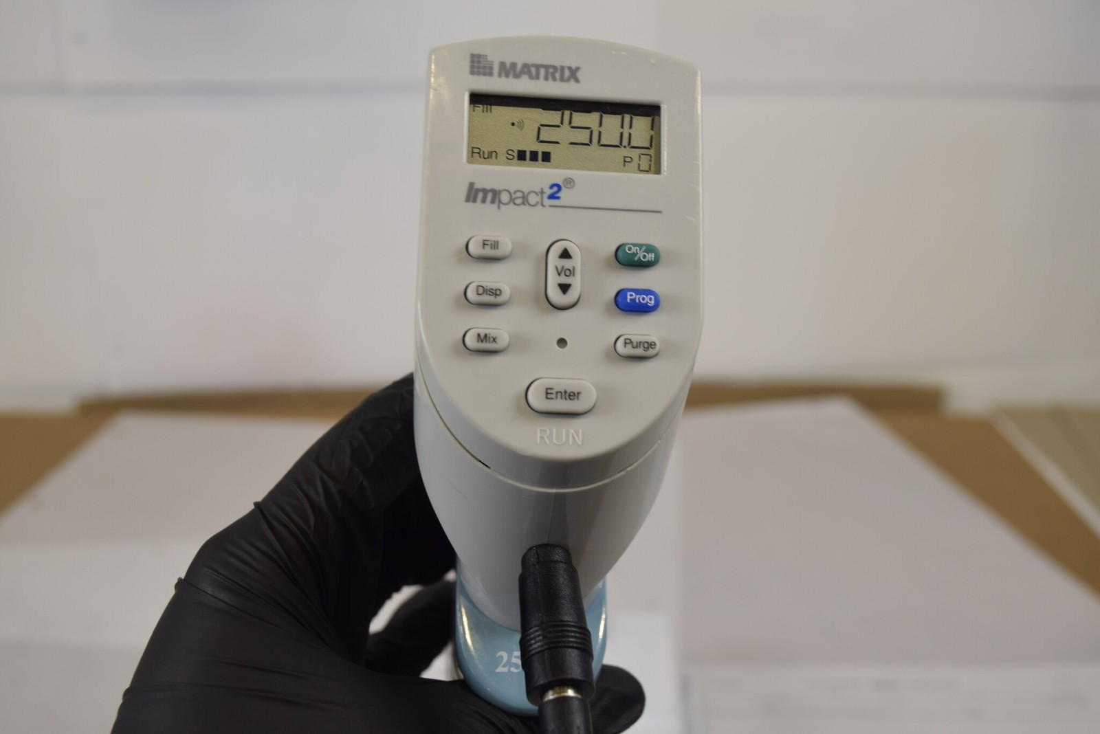 Matrix Impact2 8-Channel 250uL Adjustable Spacing Pipette - Tested, No Charger