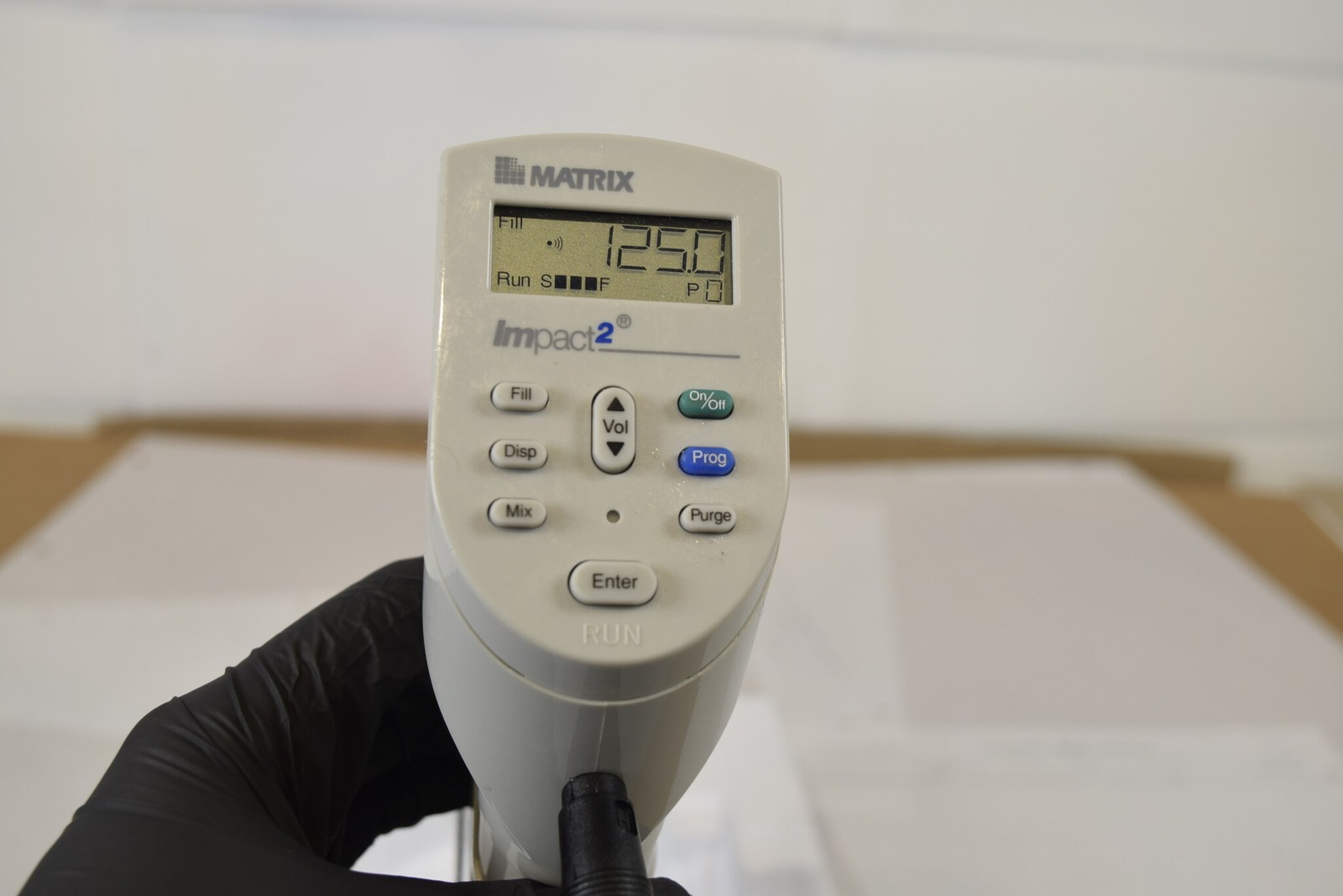 Matrix Impact2 8-Channel 125uL Adjustable Spacing Pipette - Tested, No Charger
