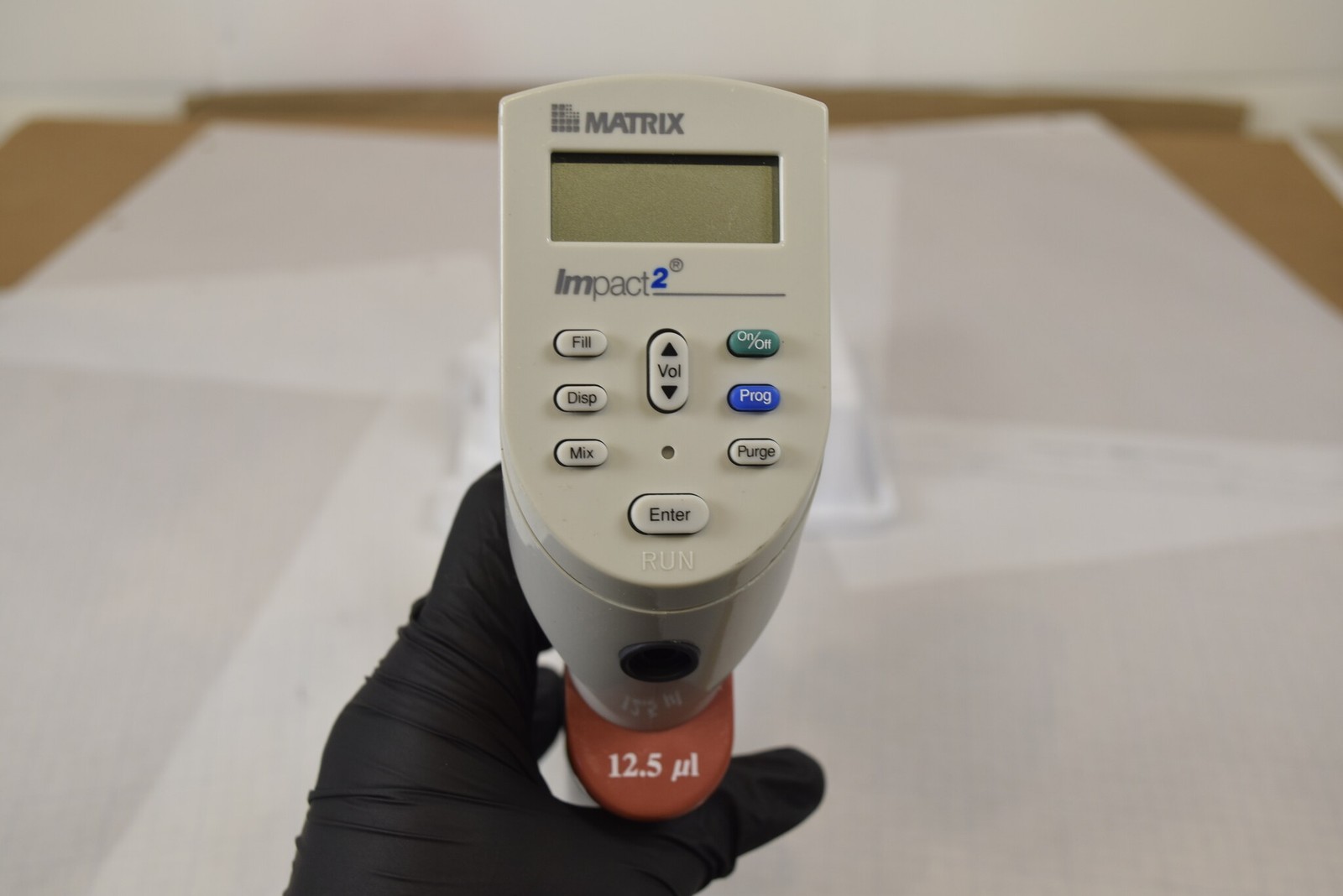 Matrix 16-Channel 0.5-12.5uL Electronic Pipette - Bench Tested, No Charger