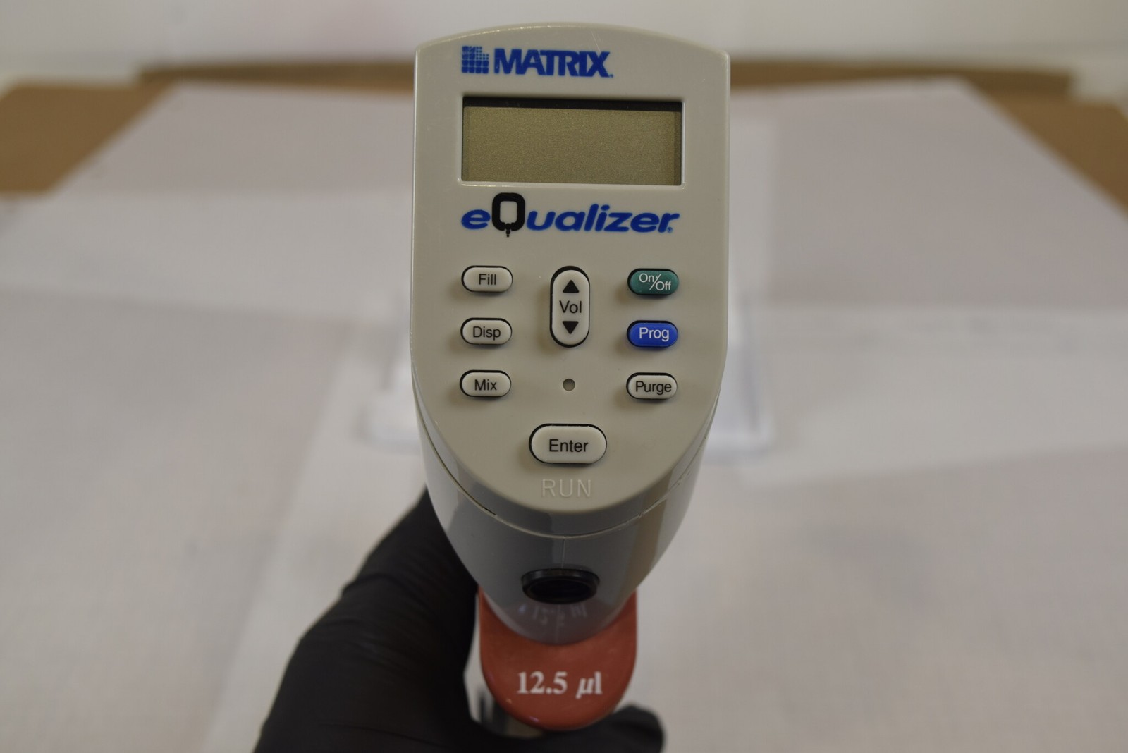 Matrix eQualizer 8-Channel 12.5uL Adjustable Spacing Pipette + Charger - Tested