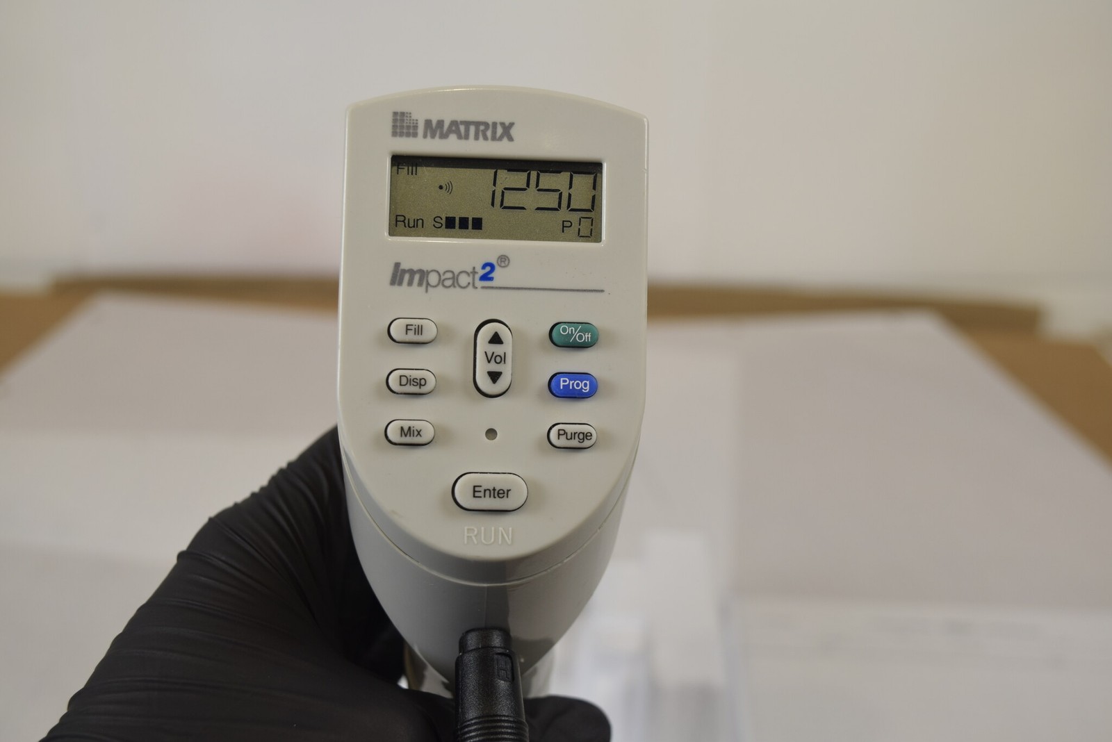 Matrix Impact2 8-Channel 1250uL Adjustable Spacing Pipette - Tested, No Charger