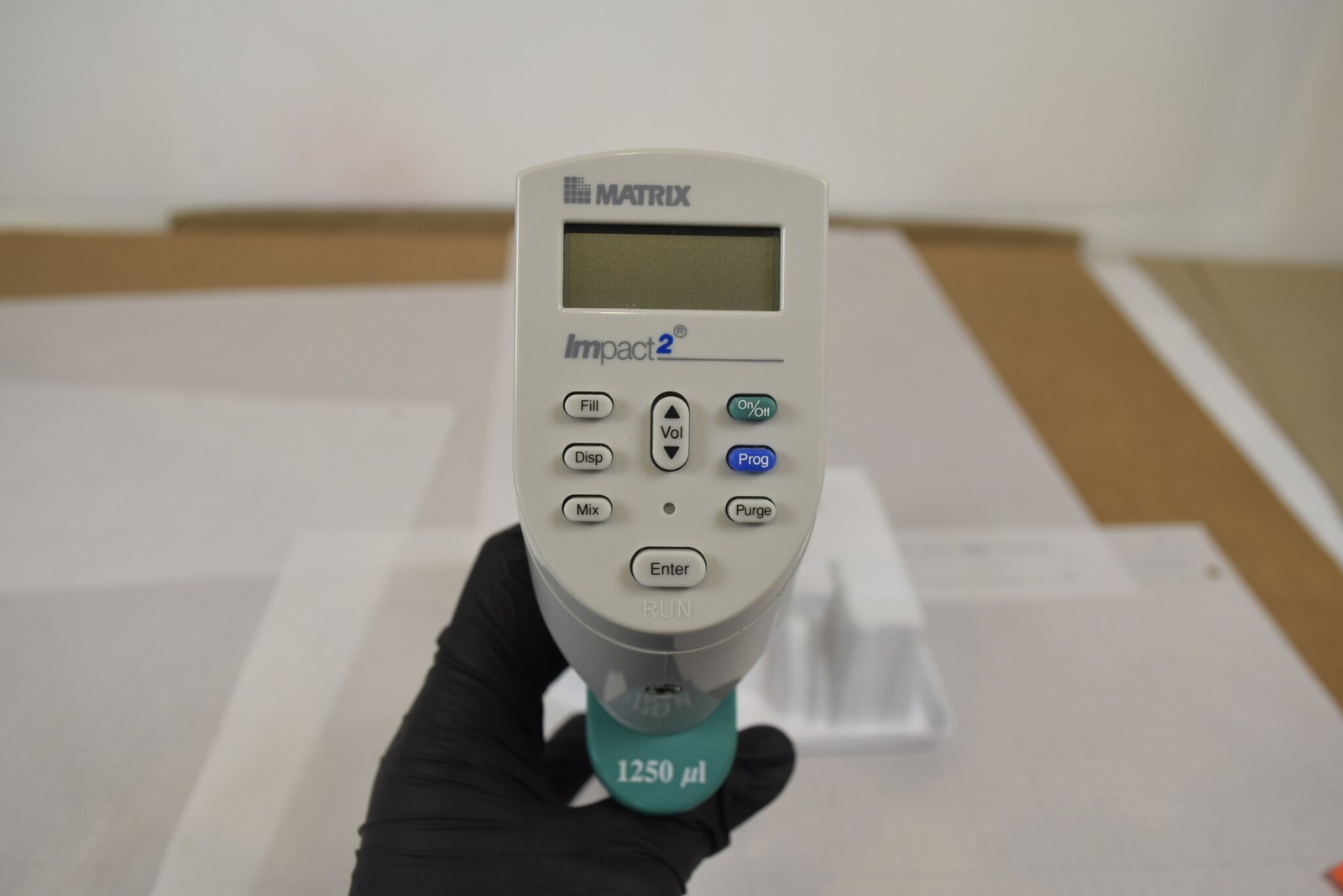 Matrix Impact2 8-Channel Adjustable Spacing 1250uL Electronic Pipette + Charger