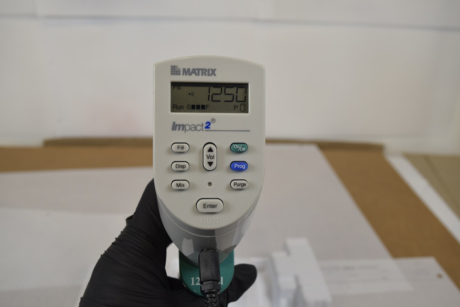 Matrix Impact2 8-Channel Adjustable Spacing 1250uL Electronic Pipette + Charger