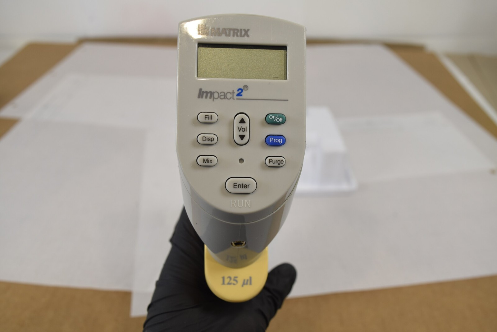 Matrix Impact2 12-Ch 125uL Adjustable Spacing Electronic Pipette + Charger