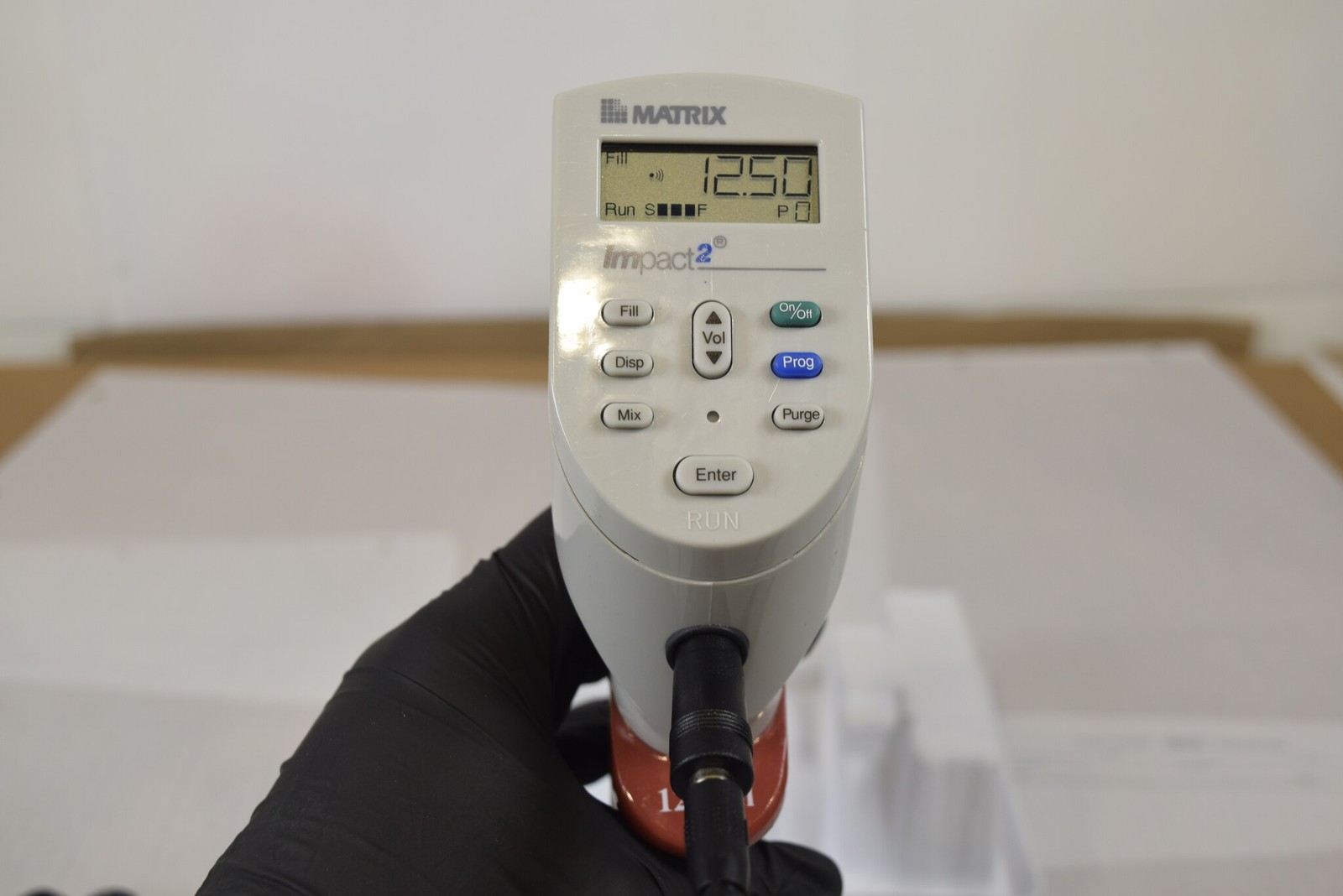 Matrix Impact2 16-Channel 0.5-12.5uL Electronic Pipette + Charger - Bench Tested