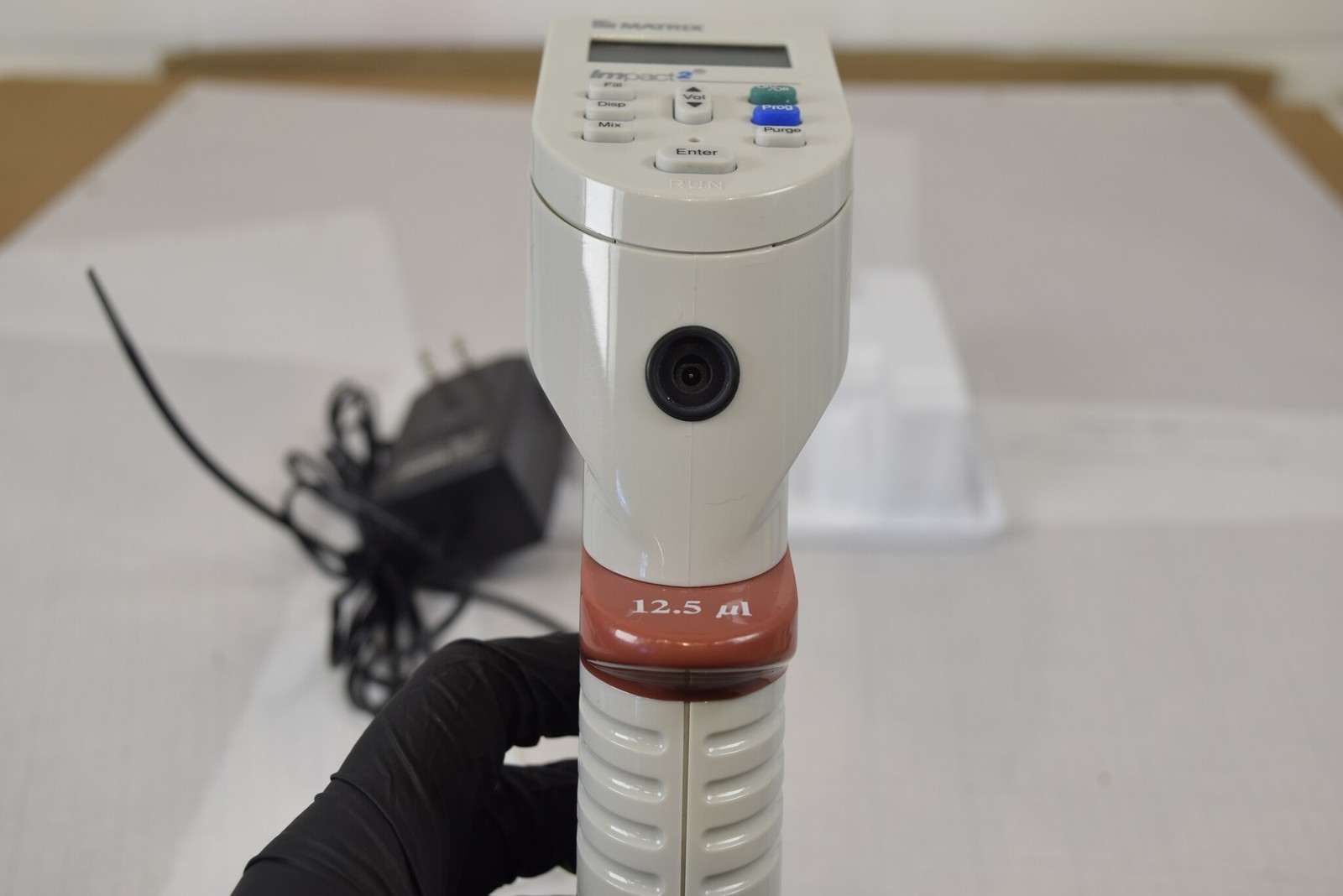 Matrix Impact2 16-Channel 0.5-12.5uL Electronic Pipette + Charger - Bench Tested