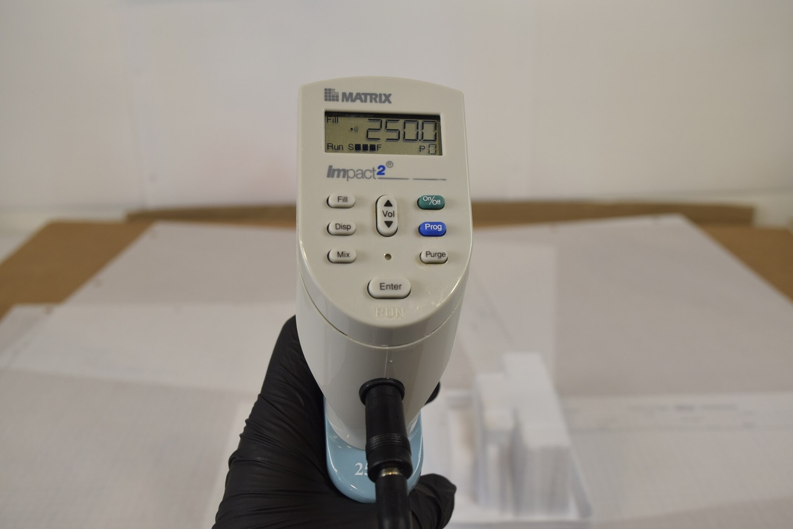 Matrix Impact2 8-Channel 250uL Adjustable Spacing Pipette + Charger - Tested