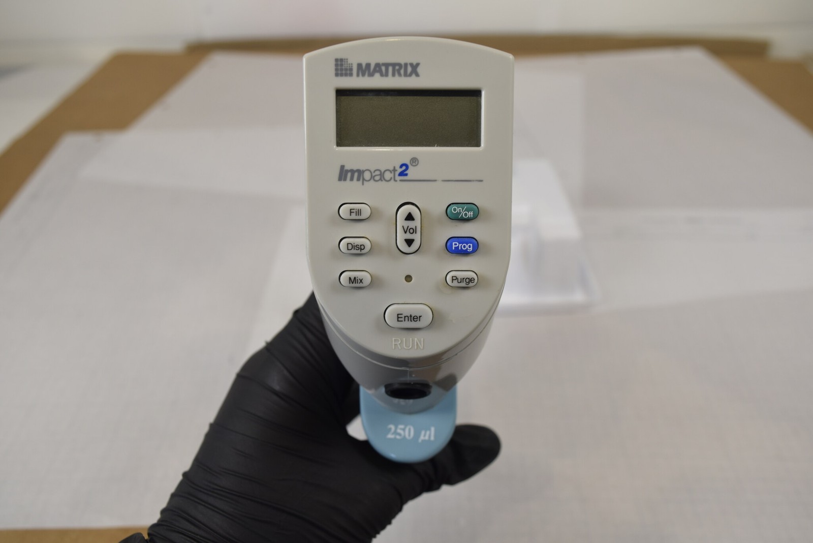 Matrix Impact2 8-Channel 250uL Adjustable Spacing Pipette + Charger - Tested