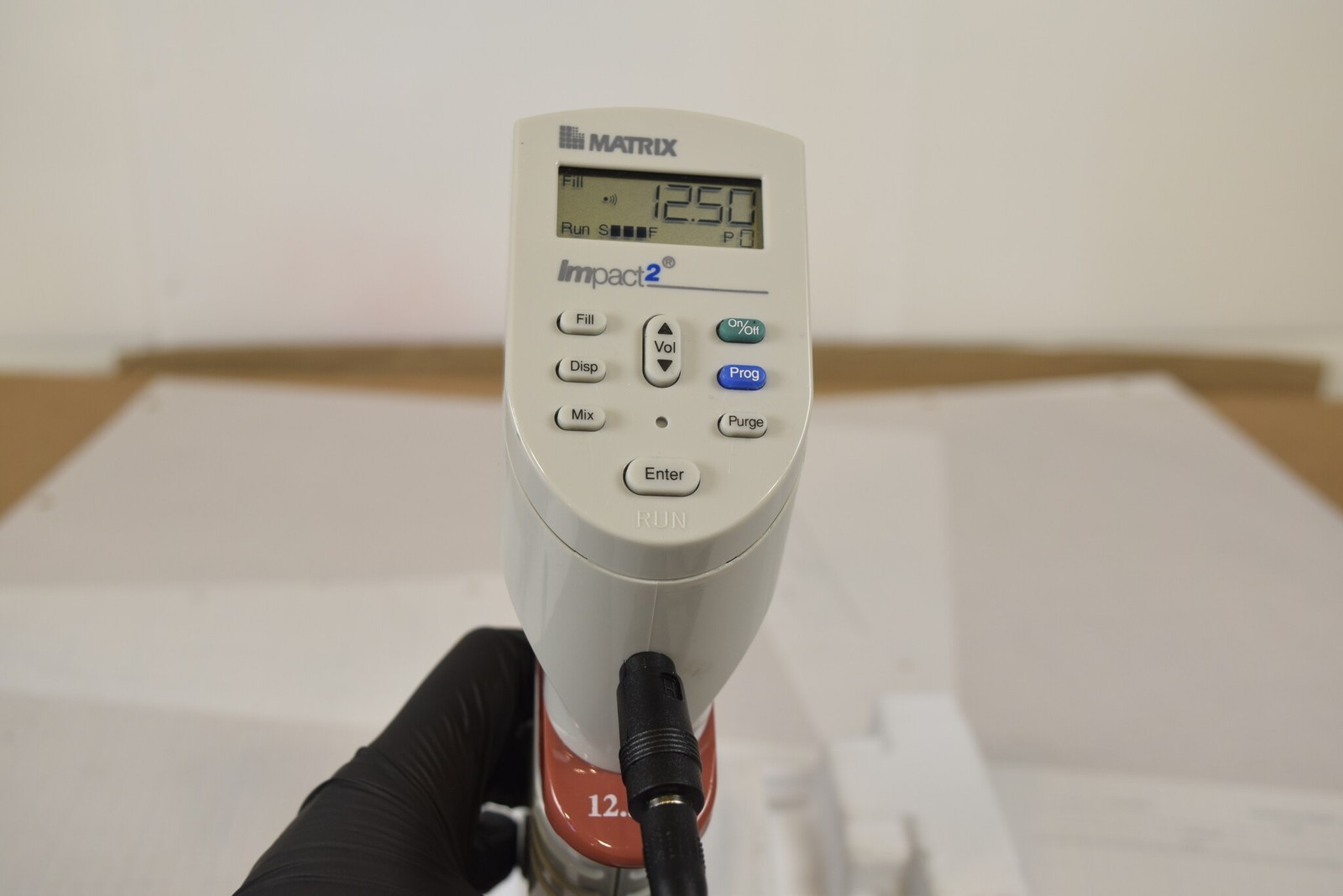 Matrix Impact2 12-Channel 0.5-12.5uL Electronic Pipette + Charger - Bench Tested