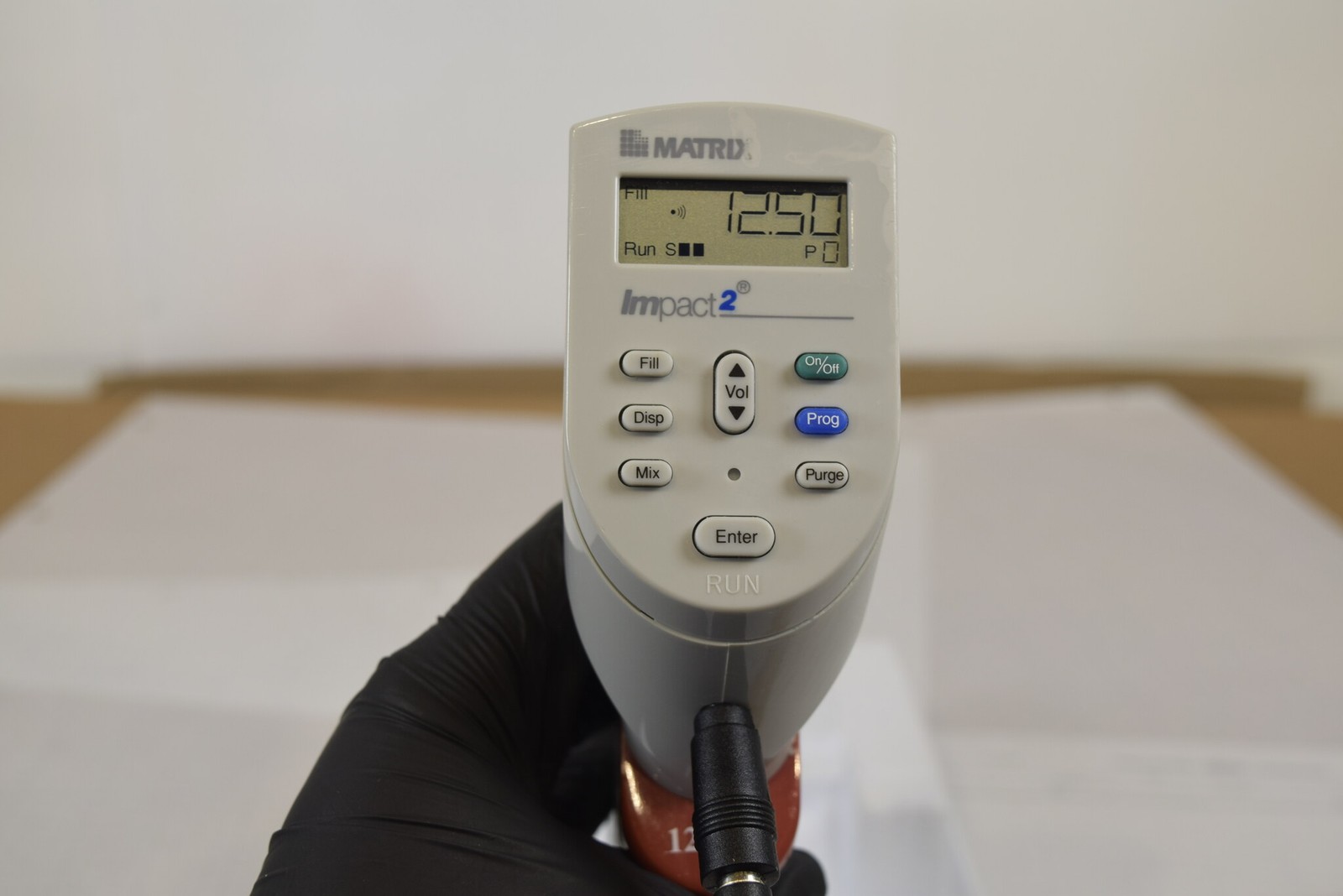 Matrix Impact2 8-Ch 12.5uL Adjustable Spacing Pipette + Charger - Split Seam