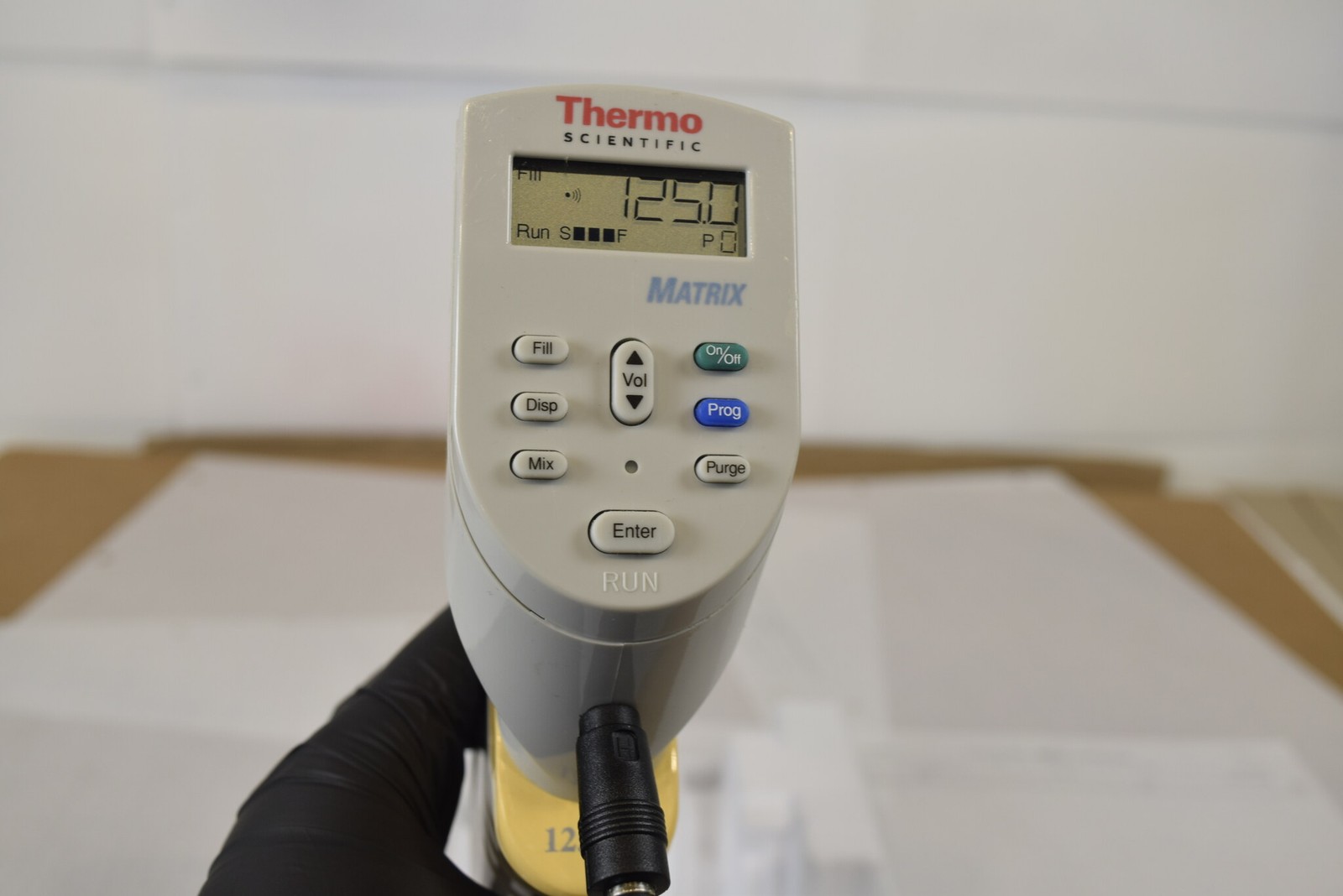 Thermo Matrix 8-Channel 125uL Adjustable Spacing Pipette - Stiff Puller, No Chgr