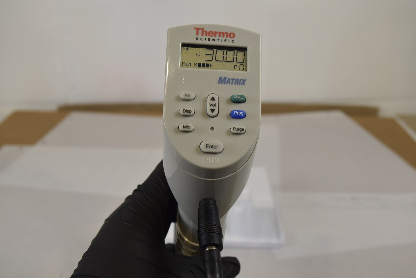 Thermo Matrix 12-Channel 30uL Adjustable Spacing Pipette - Tested, No Charger