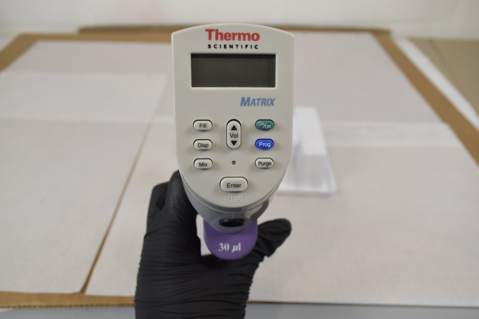 Thermo Matrix 12-Channel 30uL Adjustable Spacing Pipette - Tested, Stops Missing