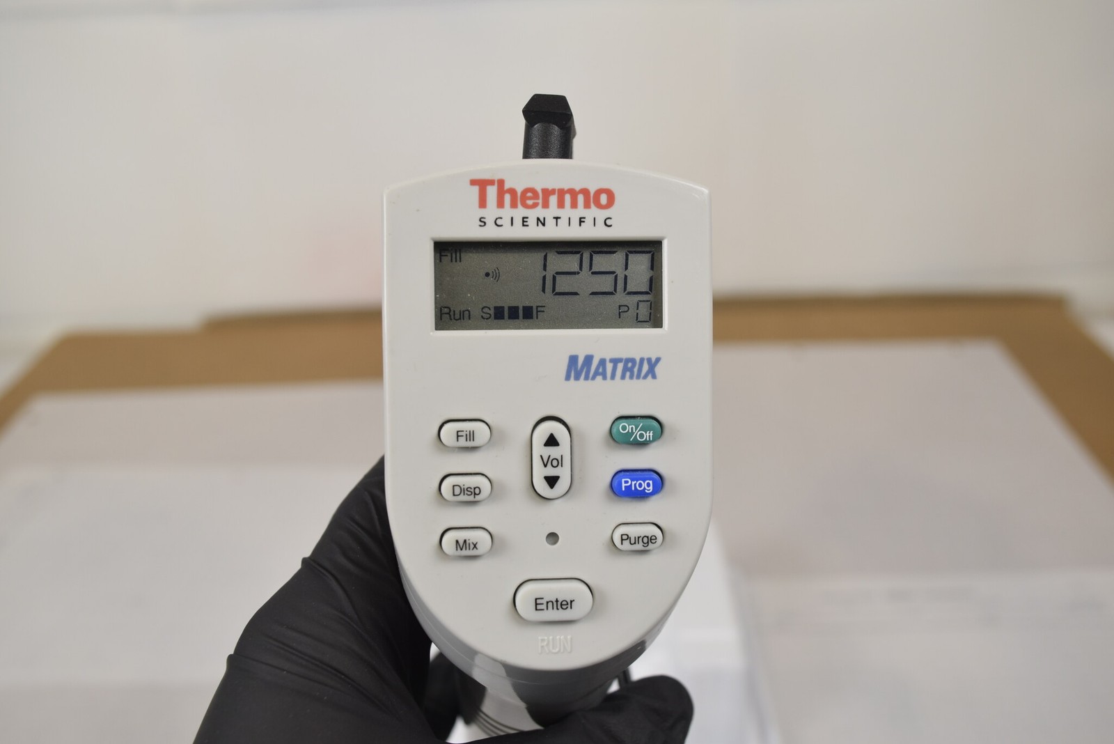 Thermo Matrix 1250uL Single Channel Electronic Pipette - For Parts, Battery Dead