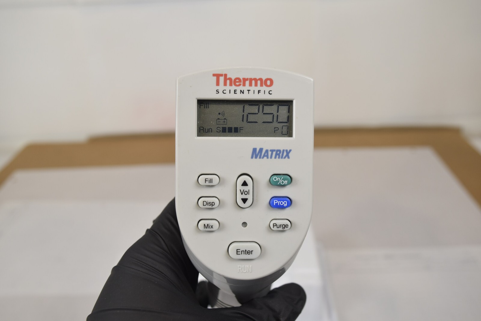 Thermo Matrix 1250uL Single Channel Electronic Pipette - For Parts, Battery Dead