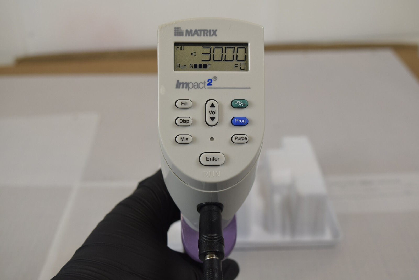 Matrix Impact2 16-Channel 1-30uL Electronic Pipette + Charger - Bench Tested