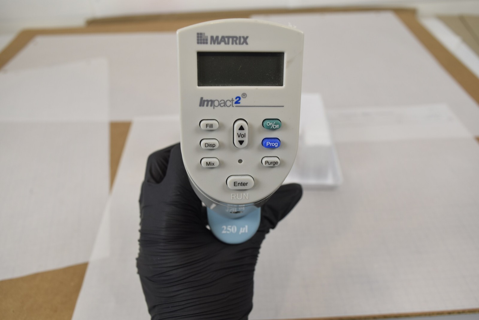 Matrix Impact2 8-Channel 250uL Adjustable Pipette - Grinds, Err 1, For Parts