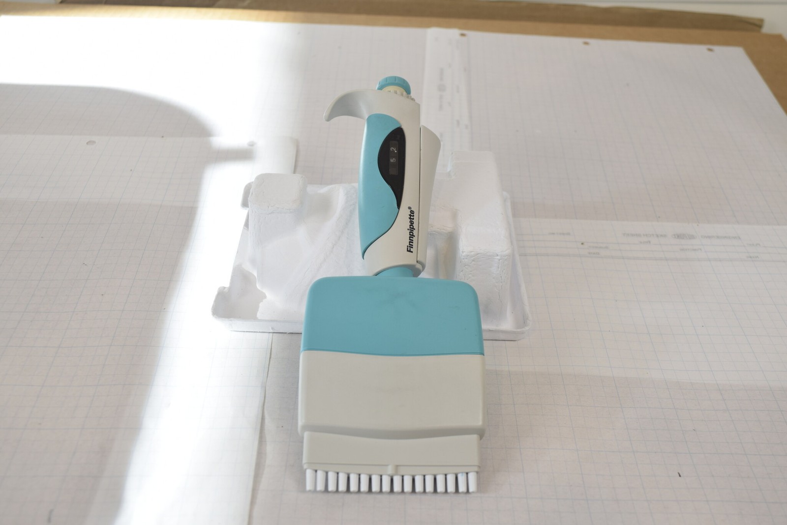 Finnpipette 16-Channel 5-50uL 384-Well Manual Pipette - No Plunger Return, Parts