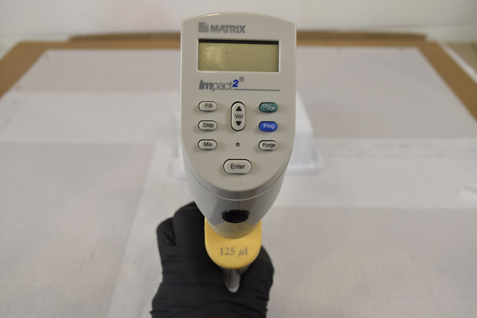 Matrix Impact2 16-Ch 125uL Pipette - Won't Turn On, Cracked Barrel, For Parts