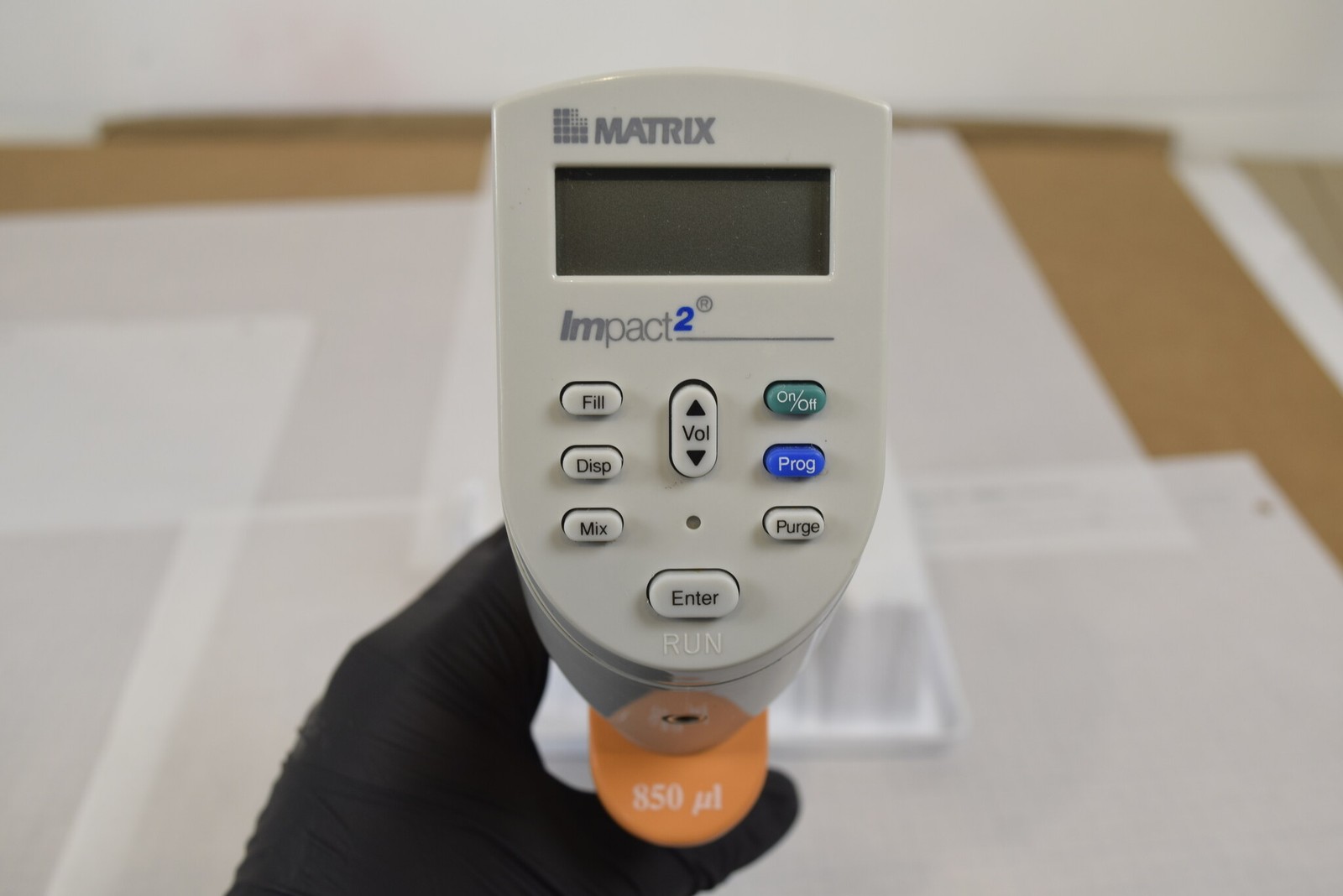 Matrix Impact2 12-Channel 850uL Electronic Pipette - Tested, Stiff Ejector