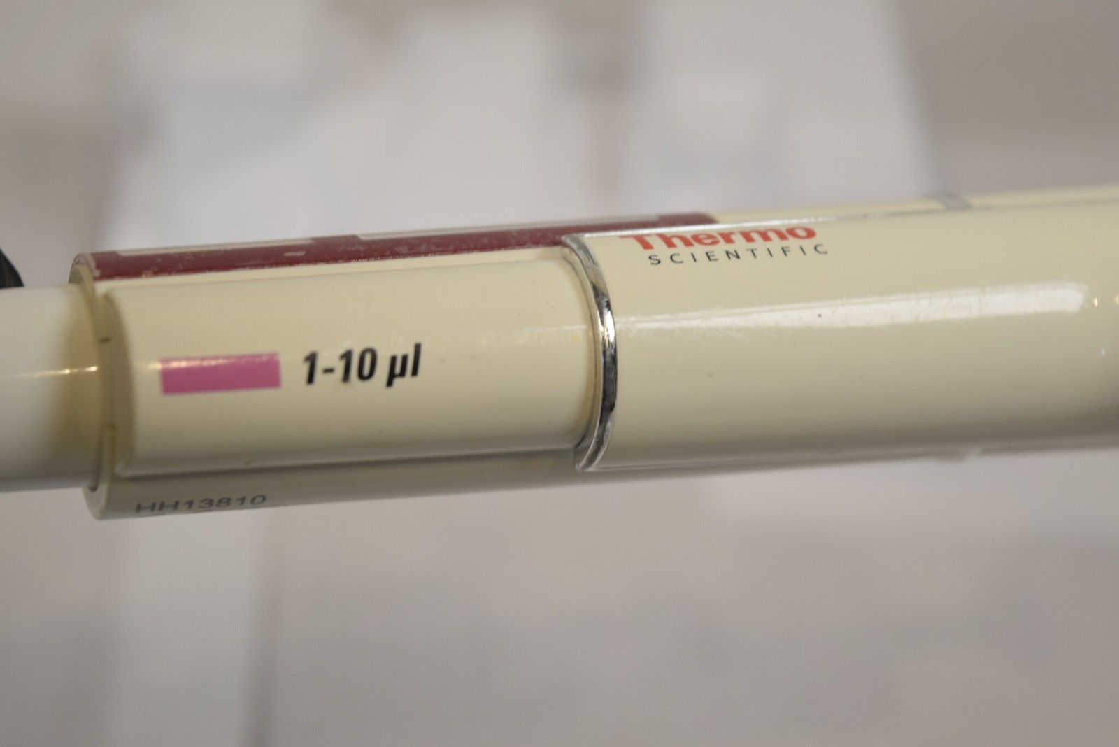 Thermo Finnpipette F1 1-10uL Pipette - Dial Overruns Range, Cracked, For Parts