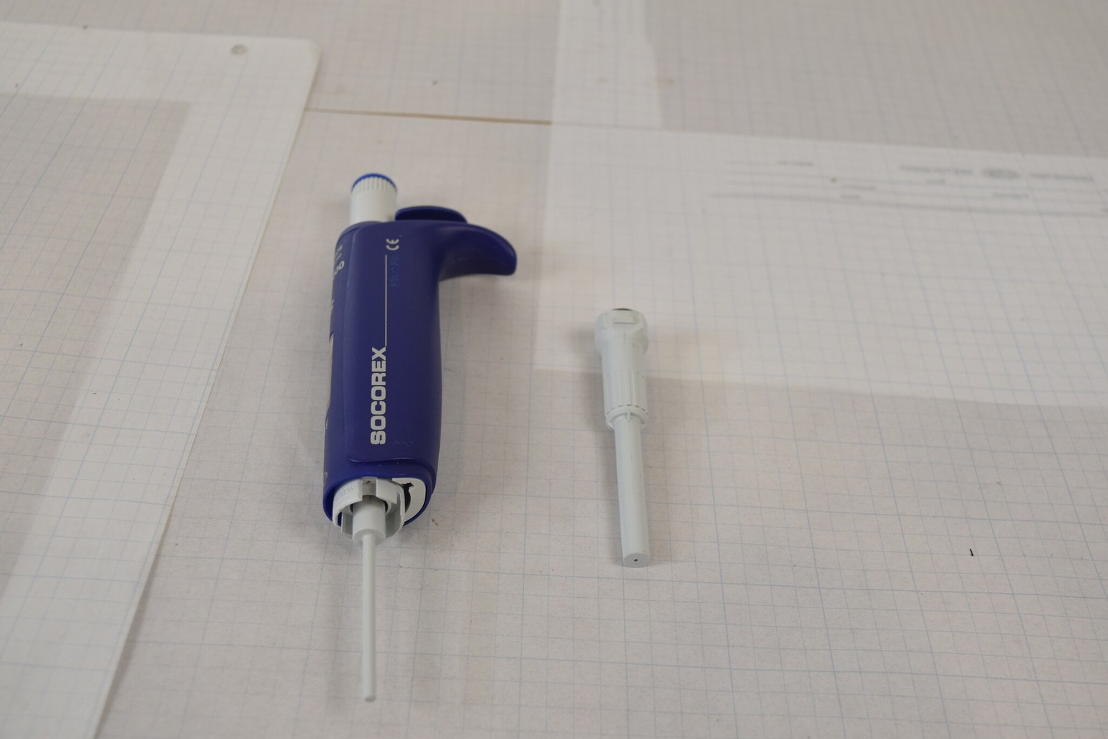 Socorex Acura 826 XS 100-1000uL Pipette - Missing Cone Coupling, For Parts