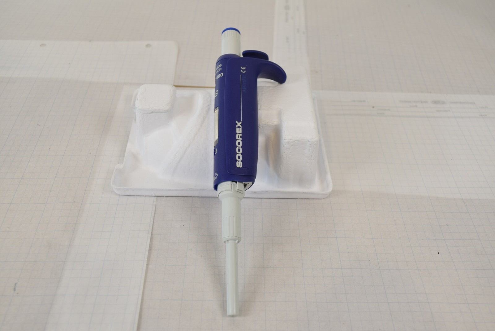 Socorex Acura 826 XS 100-1000uL Pipette - Missing Cone Coupling, For Parts