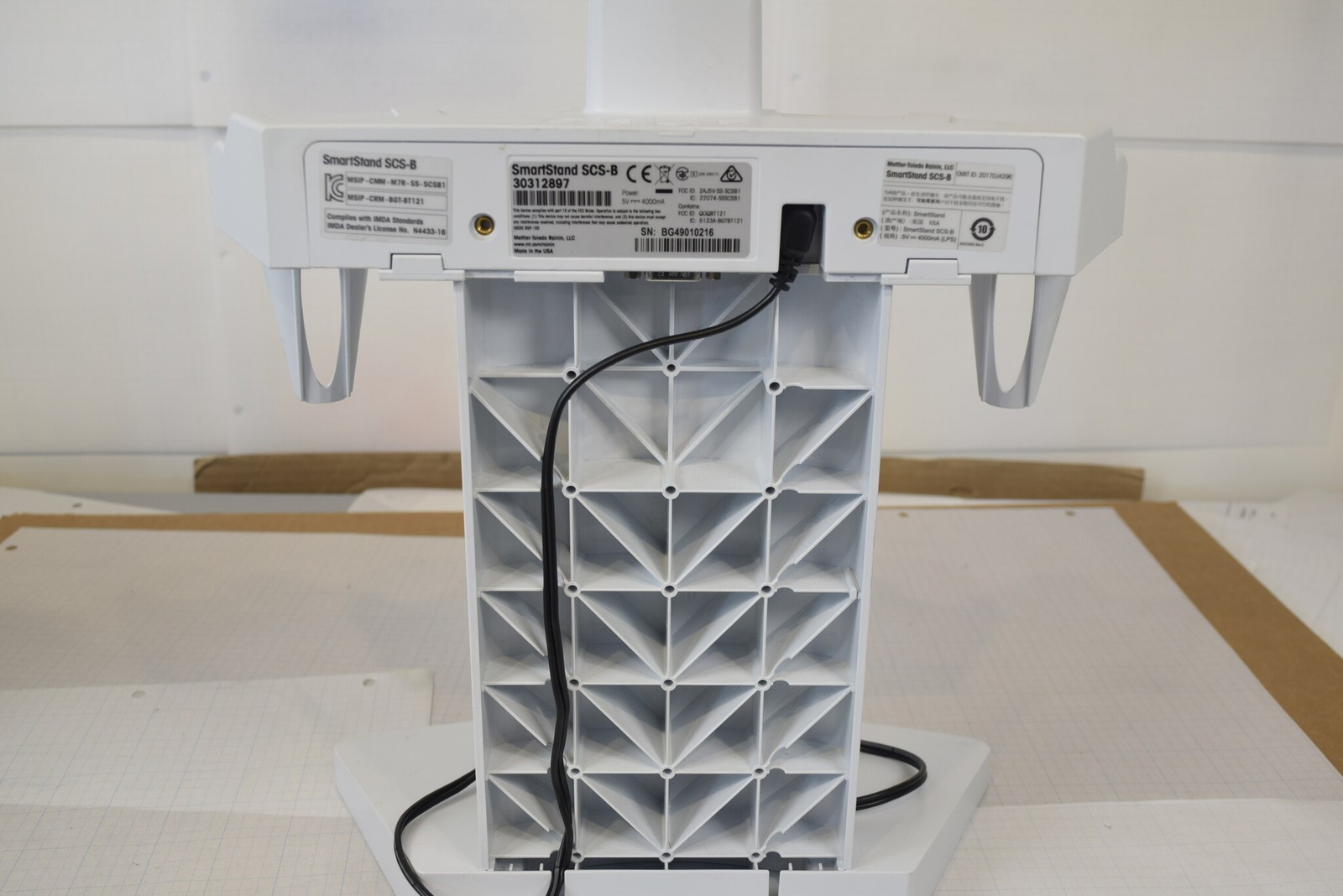 Rainin SmartStand SCS-B 4-Place Pipette Charging Stand 30312897 + Power Supply