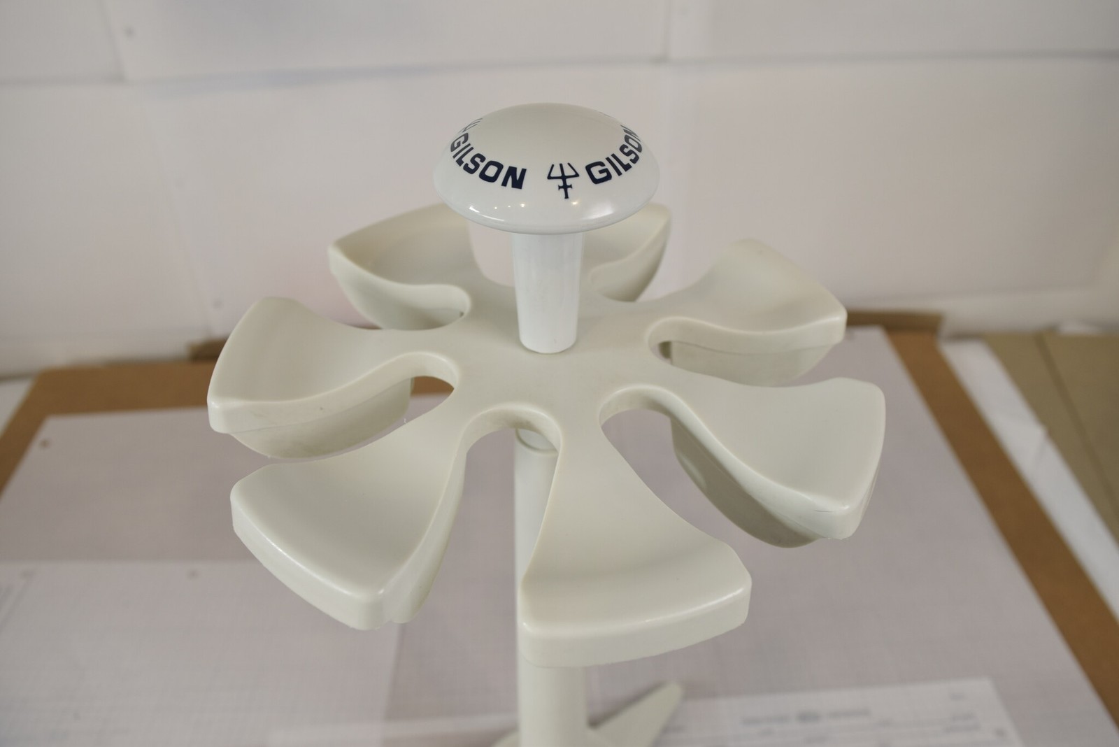 Gilson Carrousel 7-Place Rotating Pipette Stand - 14.5 in, Slight Spin Drag