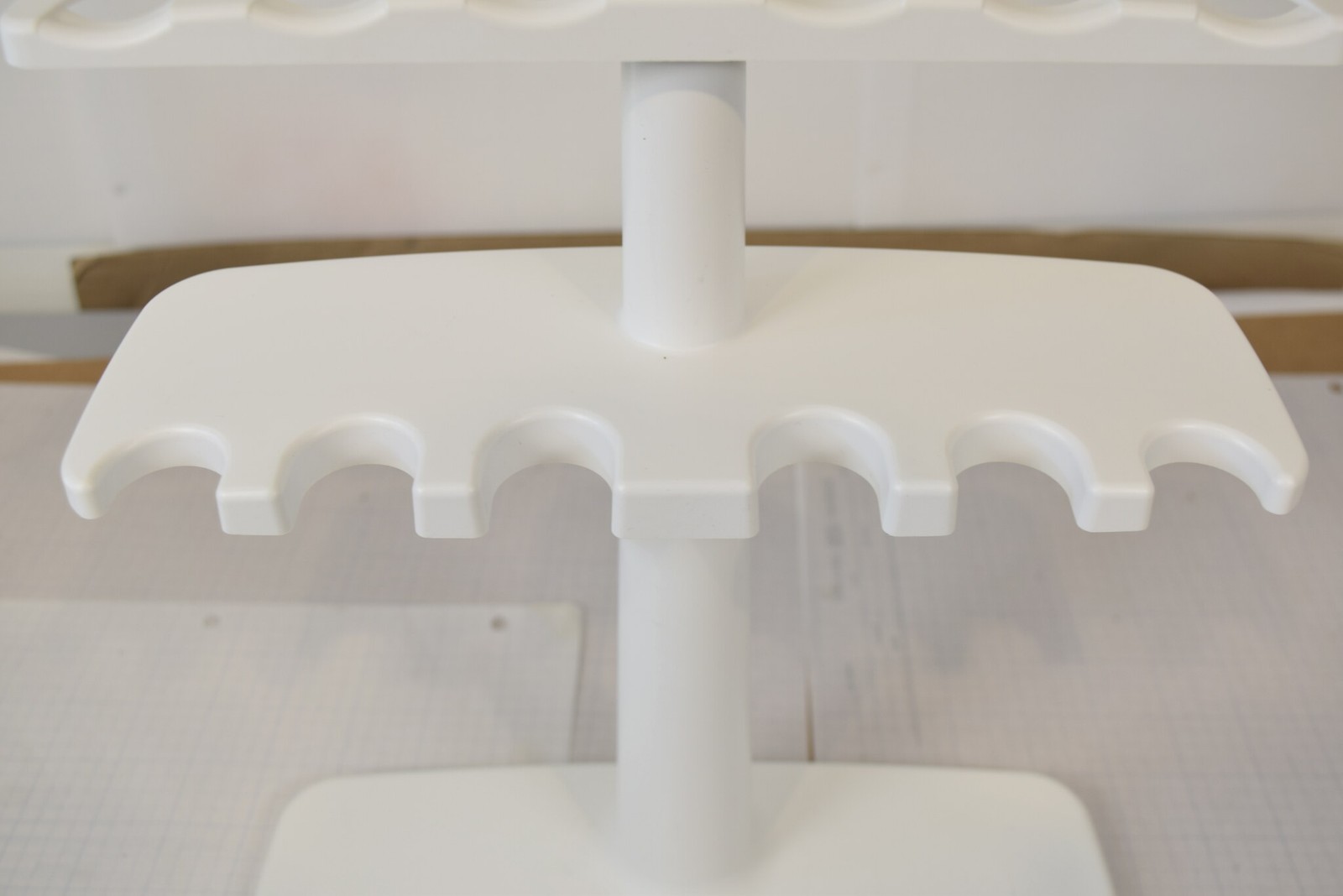 Thermo Scientific 6-Place Linear Pipette Bench Stand - Two-Tier, White