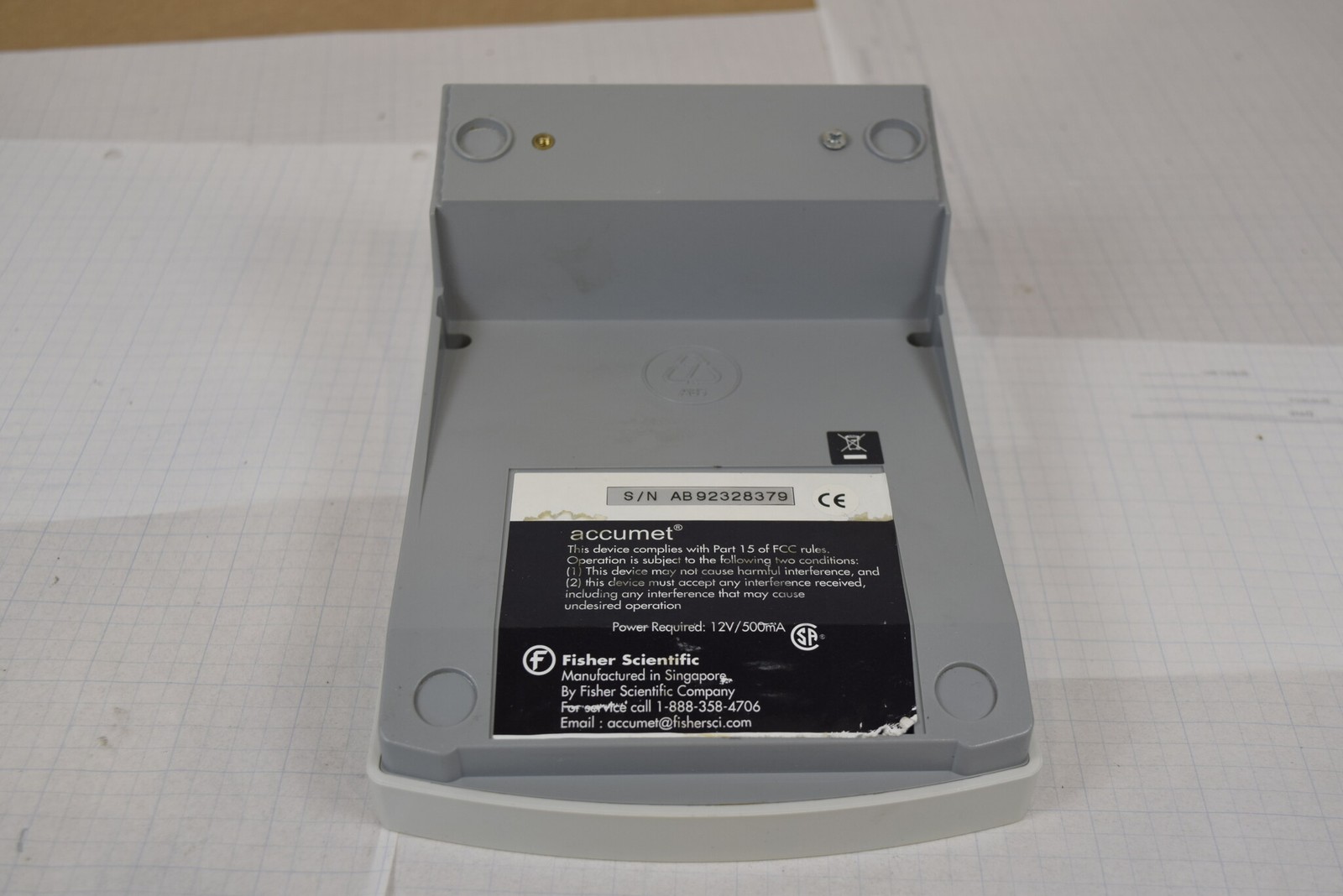 Fisher accumet AB15 pH/mV Meter - Blank Display, No Electrode or PSU, For Parts