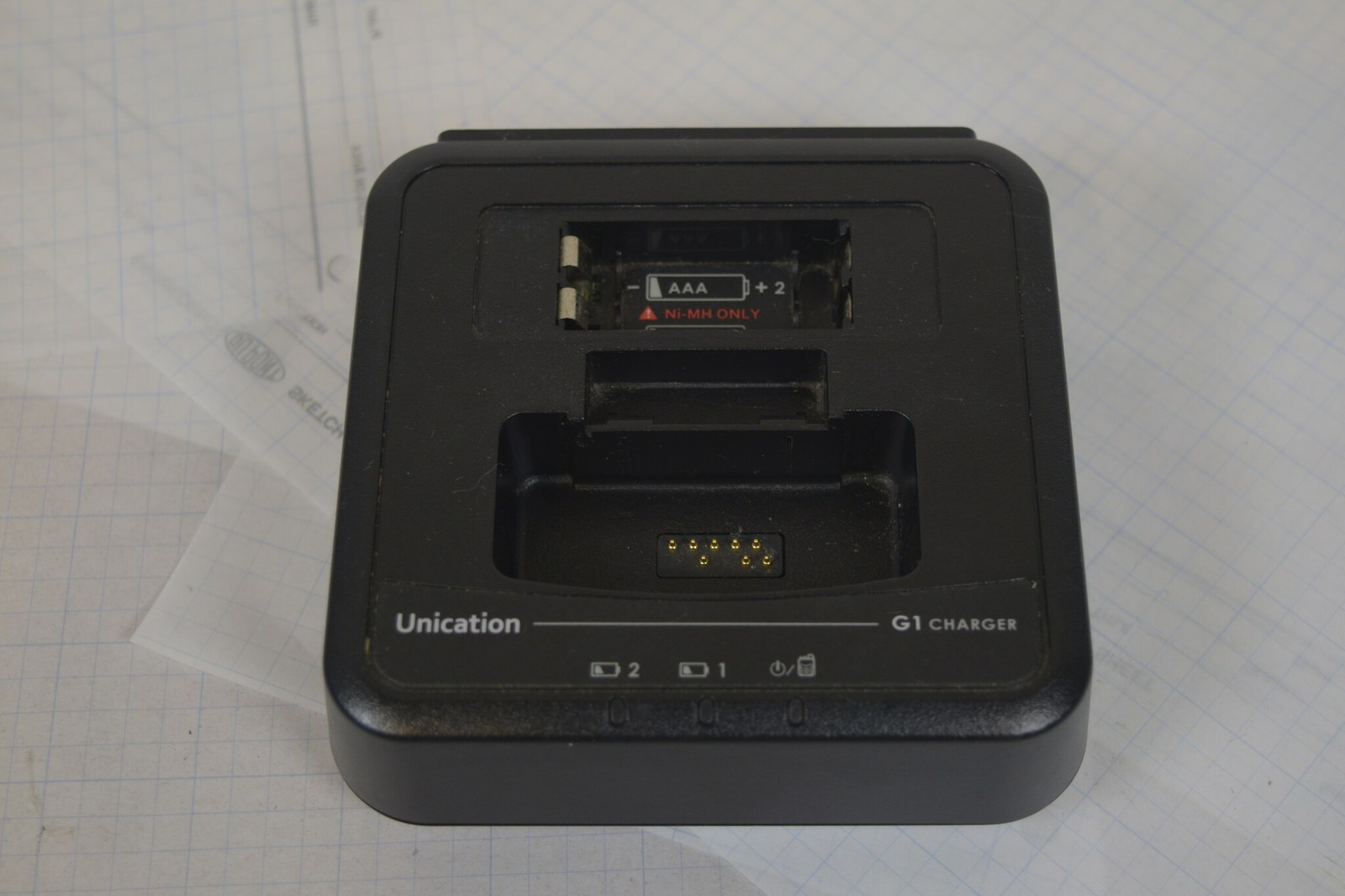 Unication G1 VHF 148-164 MHz Voice Pager AG185BX1 + G1 Charger + Power Supply
