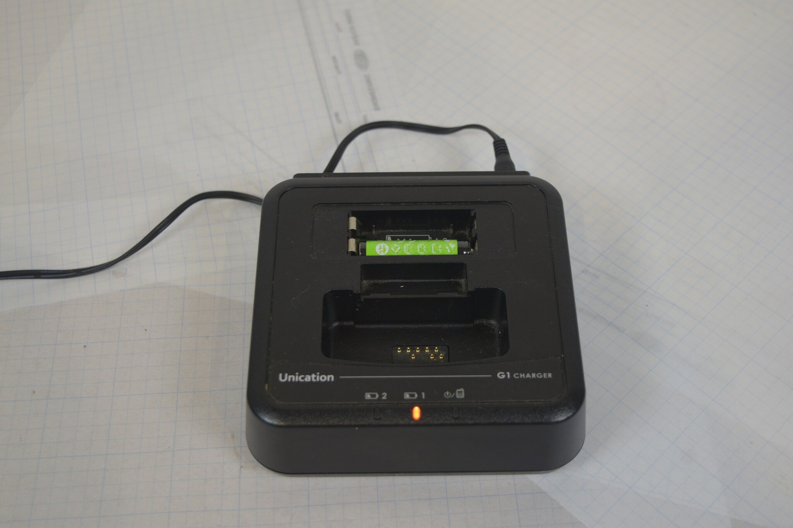 Unication G1 VHF 148-164 MHz Voice Pager AG185BX1 + G1 Charger + Power Supply